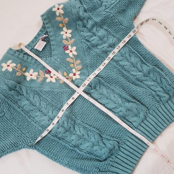 Basket of Yarn Cable Knit Sweater L - Picture 4 of 6